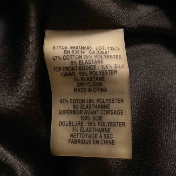 Elie Tahari Black Square Neck Sheath Dress size 2 New Sleeveless - Picture 11 of 12